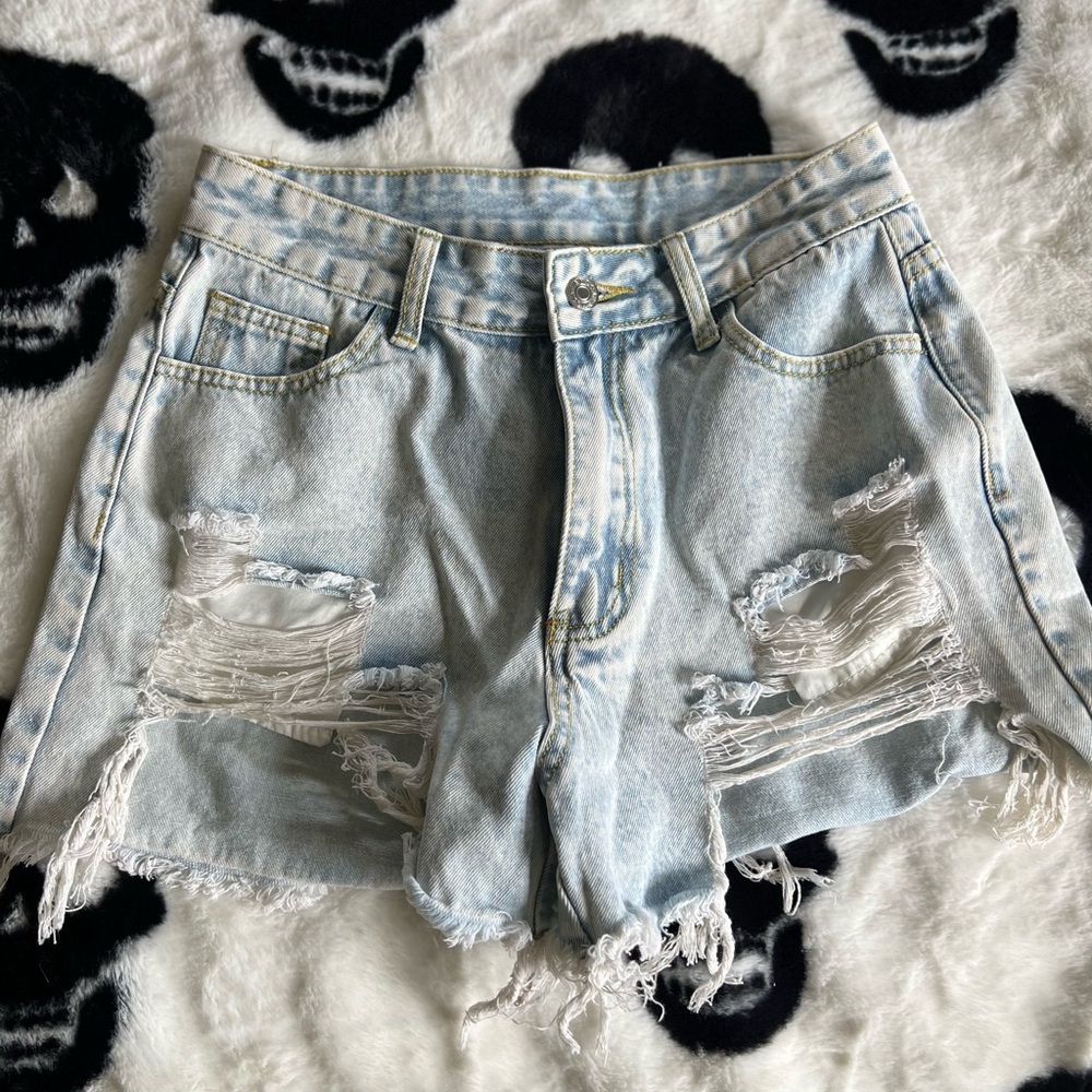 Denim shorts